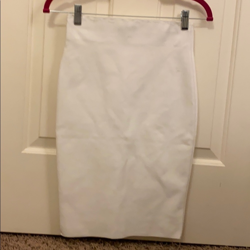 white pencil skirt
